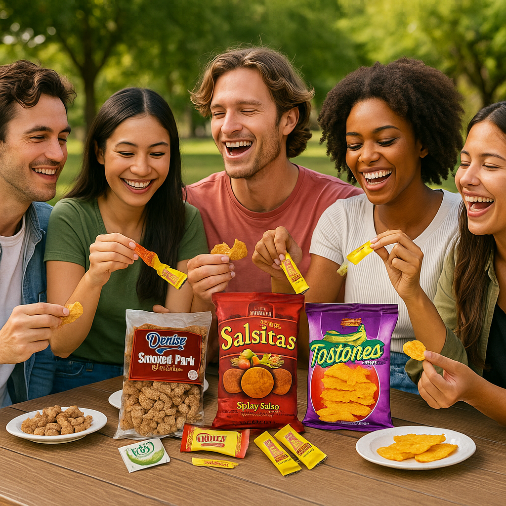 Fiesta Snack Pack Bundle β Flavor Explosion! | Cracklins, Tostones, Salsitas + Bonus Hot Sauce & Lime Packets