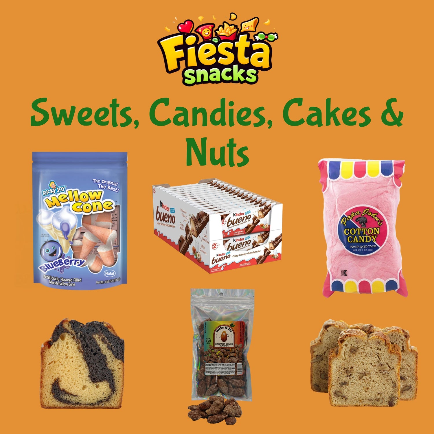 Sweets, Candies, Cakes & Nuts