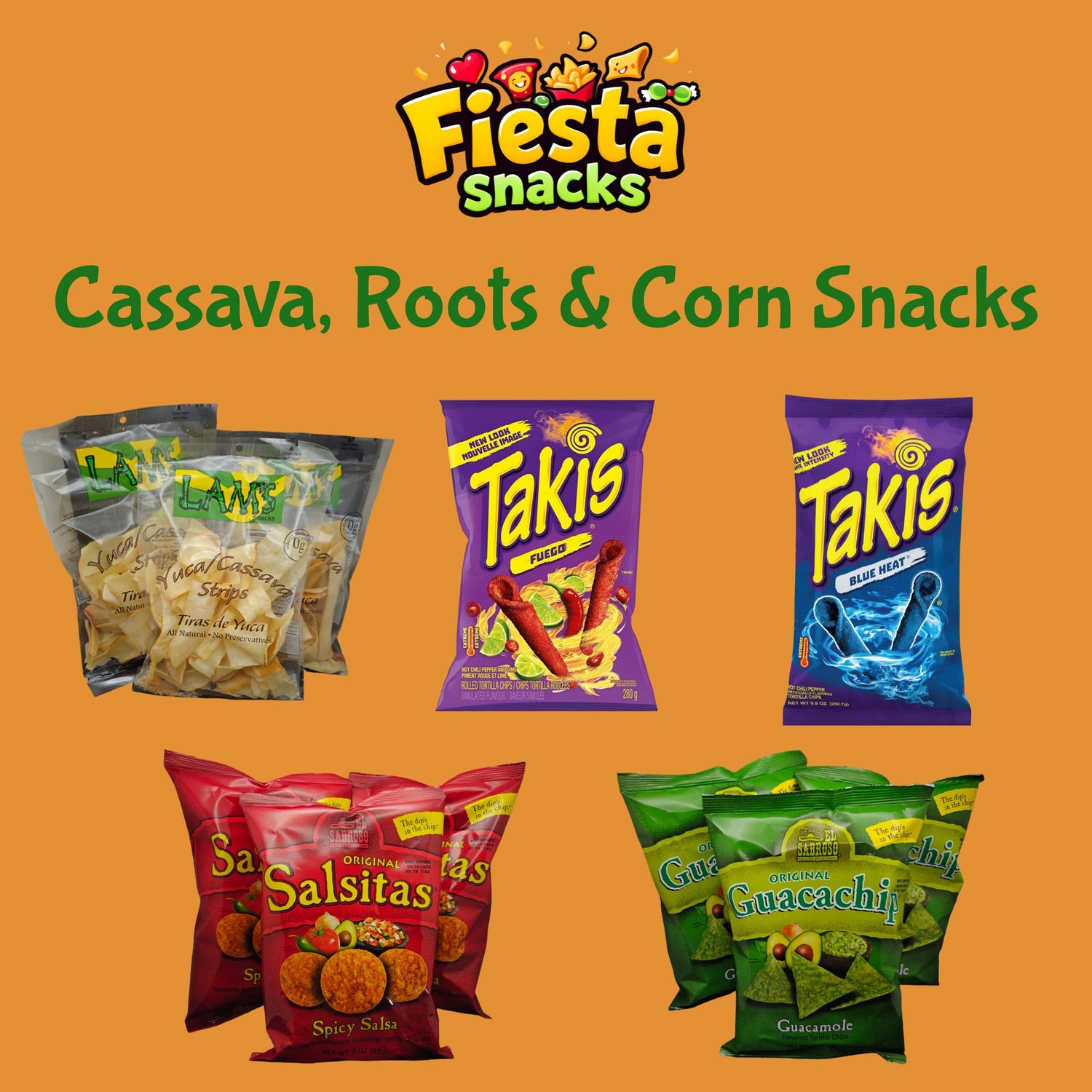 Cassava, Roots & Corn Snacks