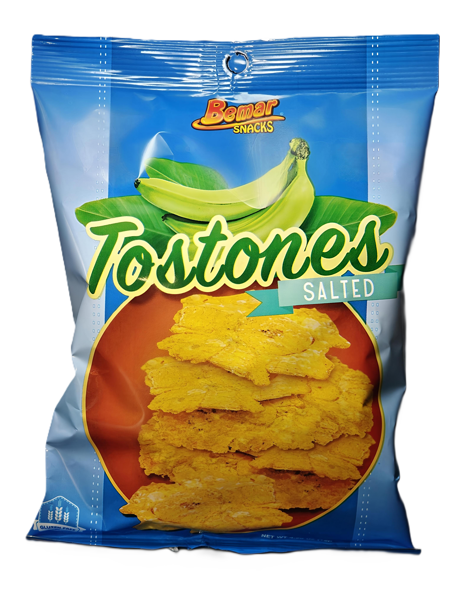Bemar Tostones – Salted Fried Plantain Chips | Crunchy Green Plantains – 4.25 oz