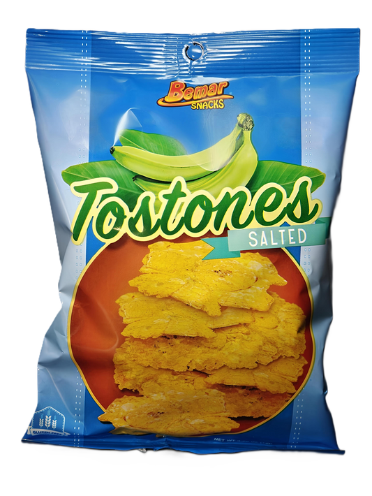 Bemar Tostones – Salted Fried Plantain Chips | Crunchy Green Plantains – 4.25 oz