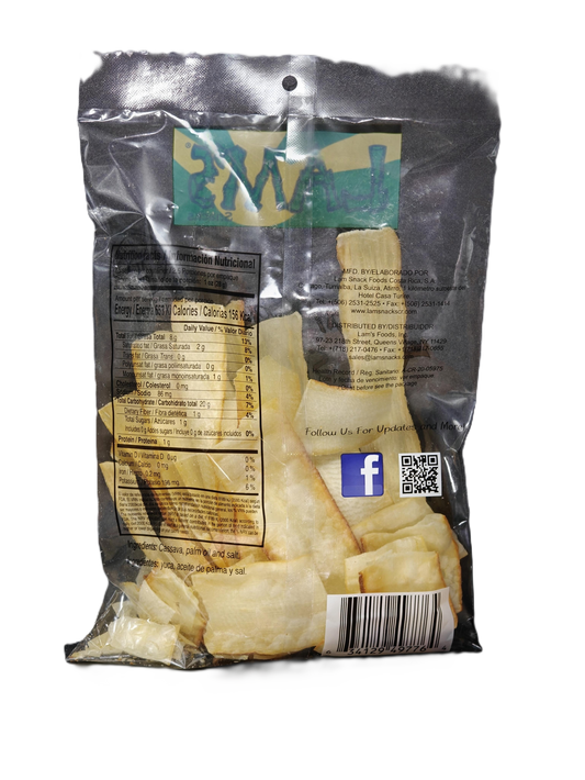 Lam’s Yuca Cassava Strips – 3 oz | Crunchy Latin-Style Snack Tiras de Yuca