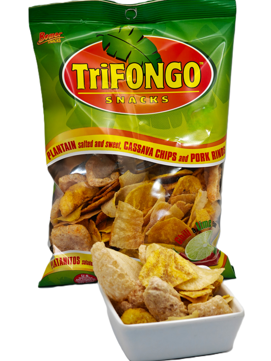 TriFongo Snacks – Plantain, Cassava Chips & Pork Rinds Mix | 4 oz Bemar Snacks