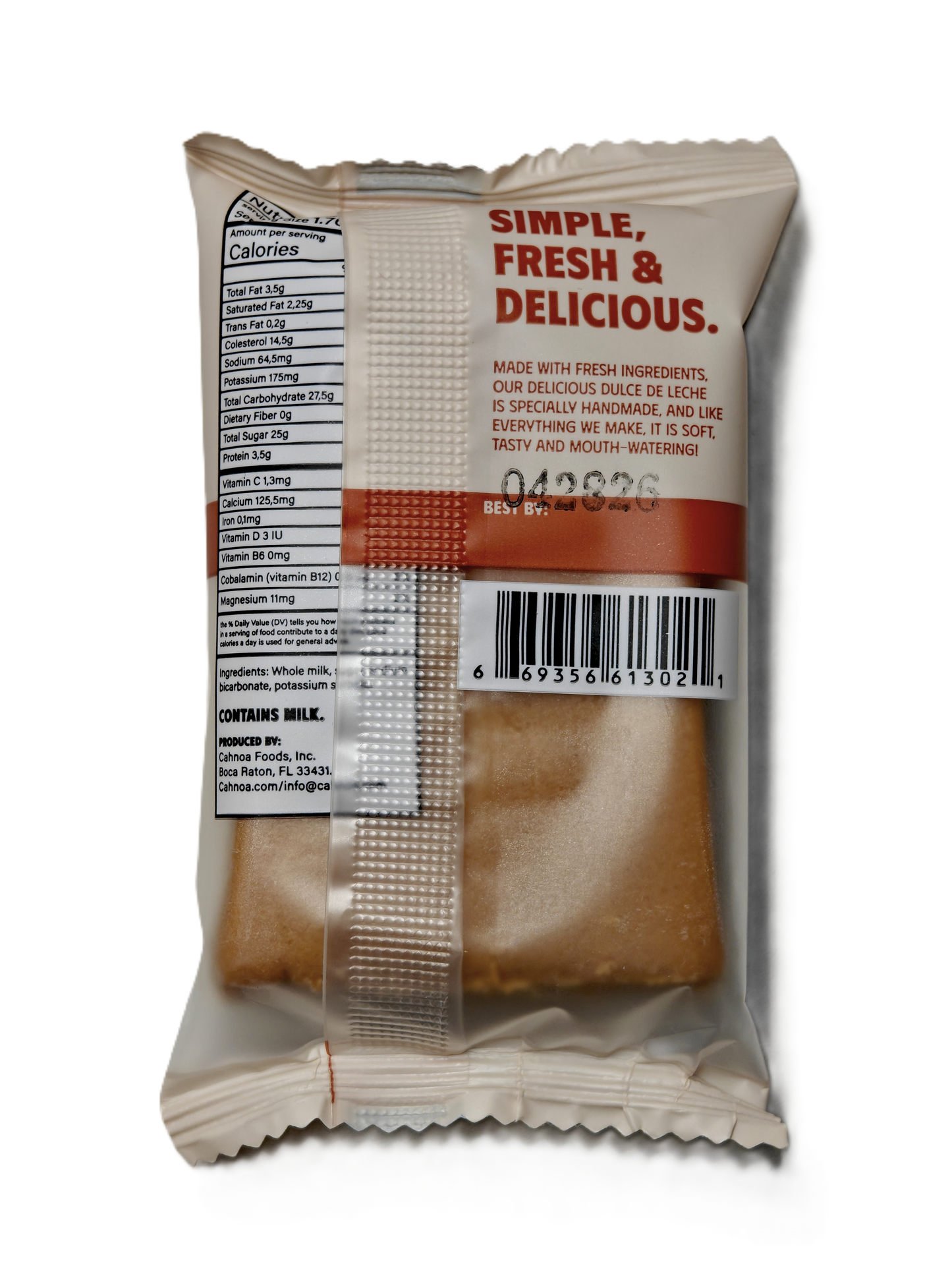 Cahnoa Dulce de Leche Milk Cream Bars 16 Pack | Soft Handmade Latin Dessert Candy