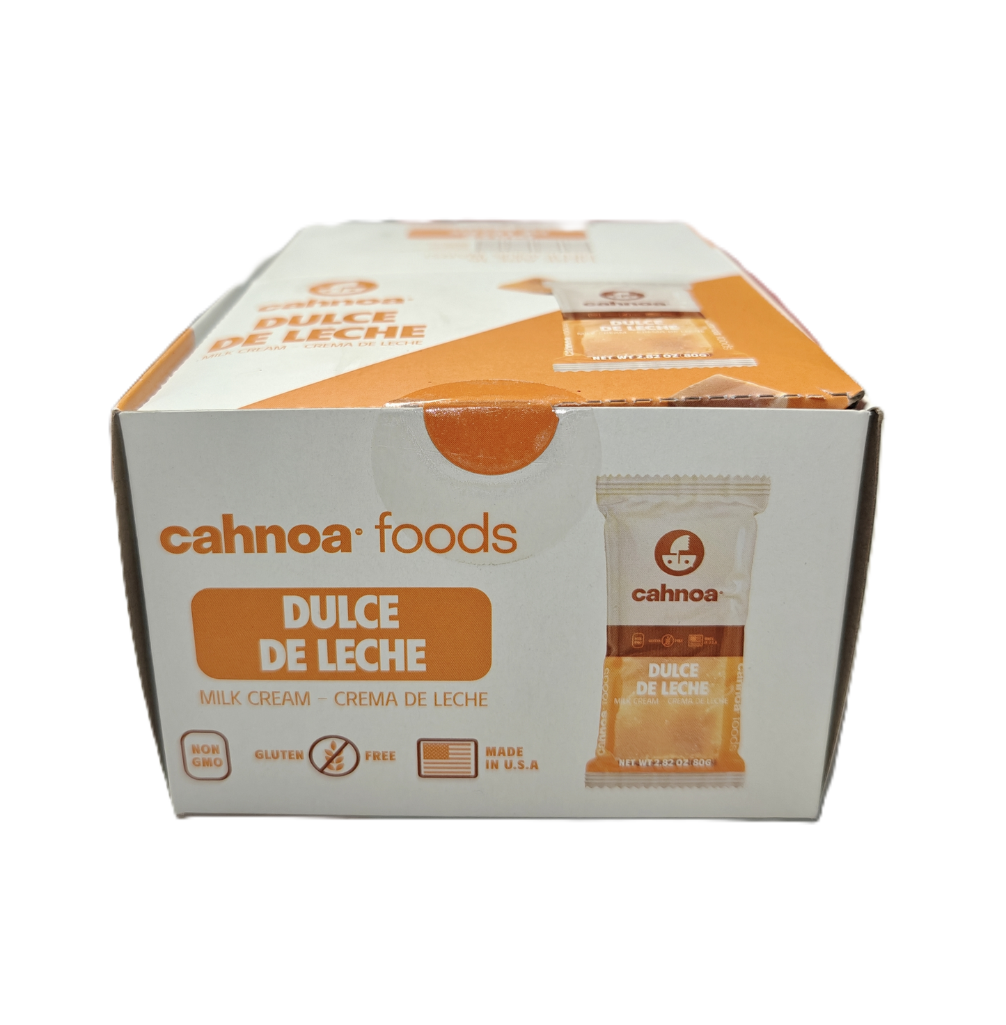 Cahnoa Dulce de Leche Milk Cream Bars 16 Pack | Soft Handmade Latin Dessert Candy