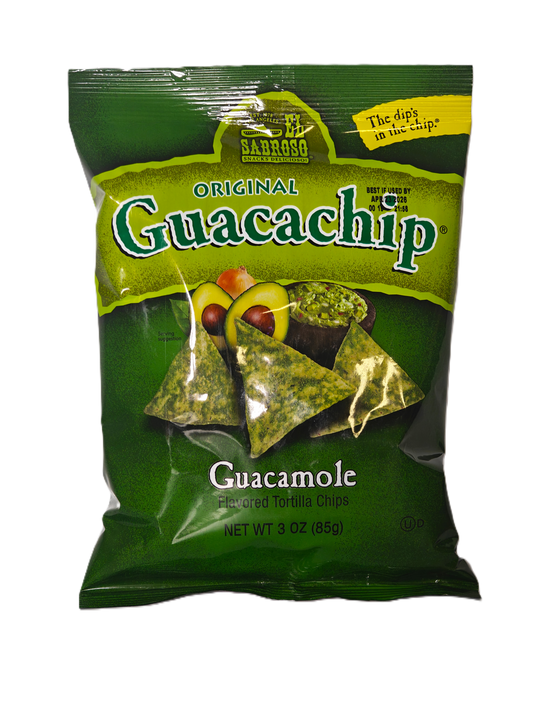 El Sabroso Guacachip – 3 oz | Guacamole Flavored Tortilla Chips